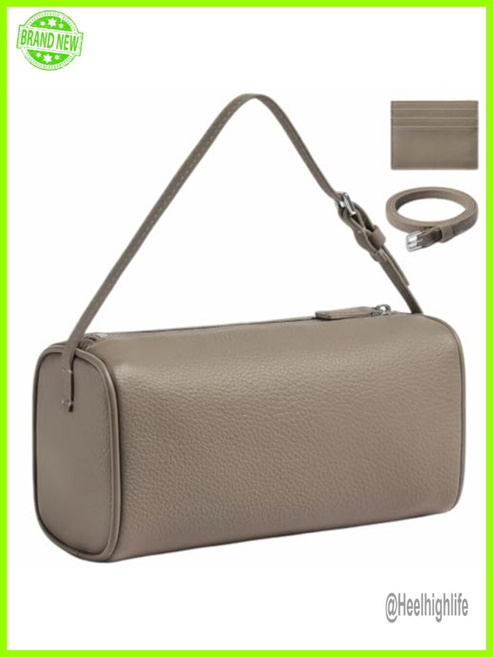 Genuine Italian Leather Crossbody Shoulder Bag Adjustable Strap Small